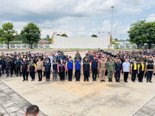 กิจกรรมเปิดปฏิบัติการปล่อยแถวจัดระเบียบสังคม จังหวัดหนองคาย “Nong Khai ZERO DRUG”